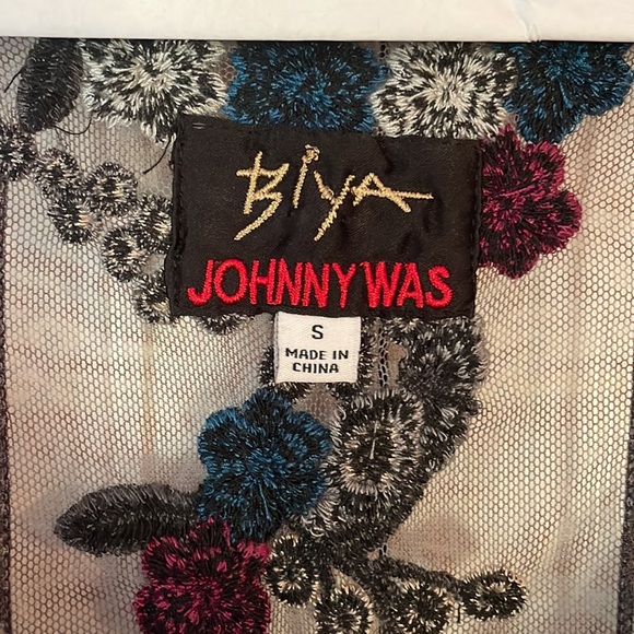 Johnny Was mesh dress and slip - Picture 2 of 9